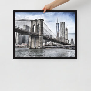 Brooklyn Bridge, New York, U.S.A Framed poster