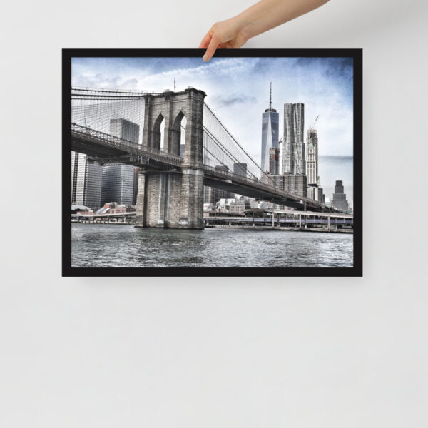 Brooklyn Bridge, New York, U.S.A Framed poster