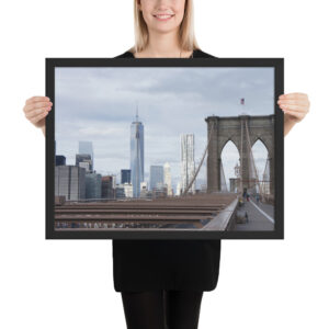 Brooklyn Bridge, New York City Framed poster