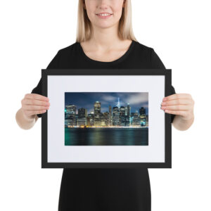 Brooklyn Heights, New York, United States Matte Paper Framed Poster With Matte Board