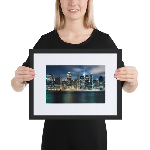 Brooklyn Heights, New York, United States Matte Paper Framed Poster With Matte Board