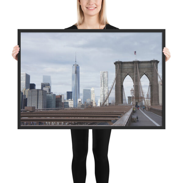 Brooklyn Bridge, New York City Framed photo paper poster
